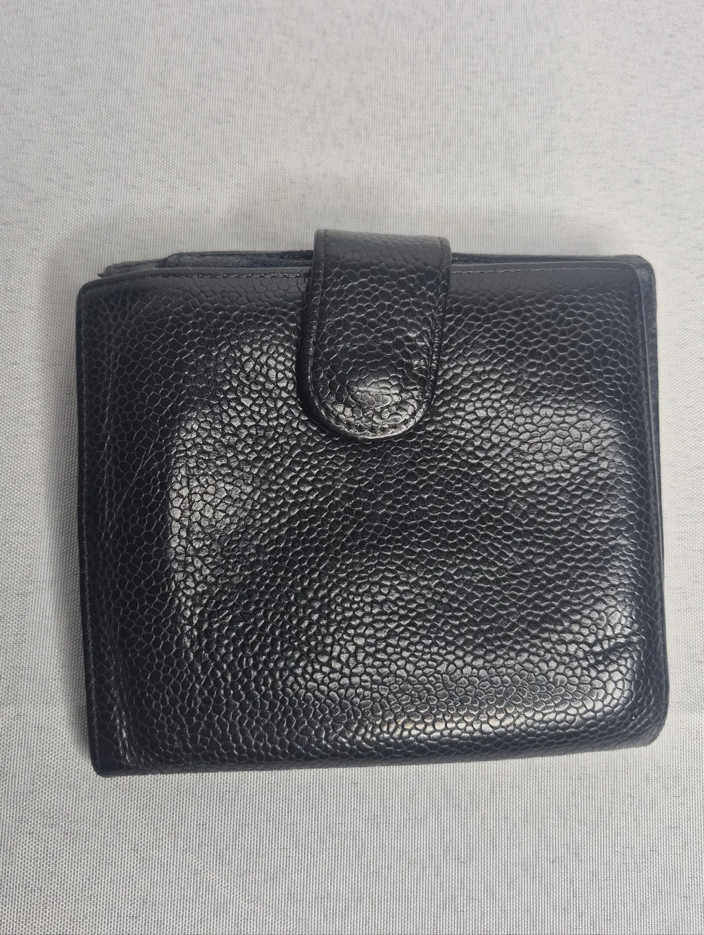 Chanel Black Caviar Leather Wallet